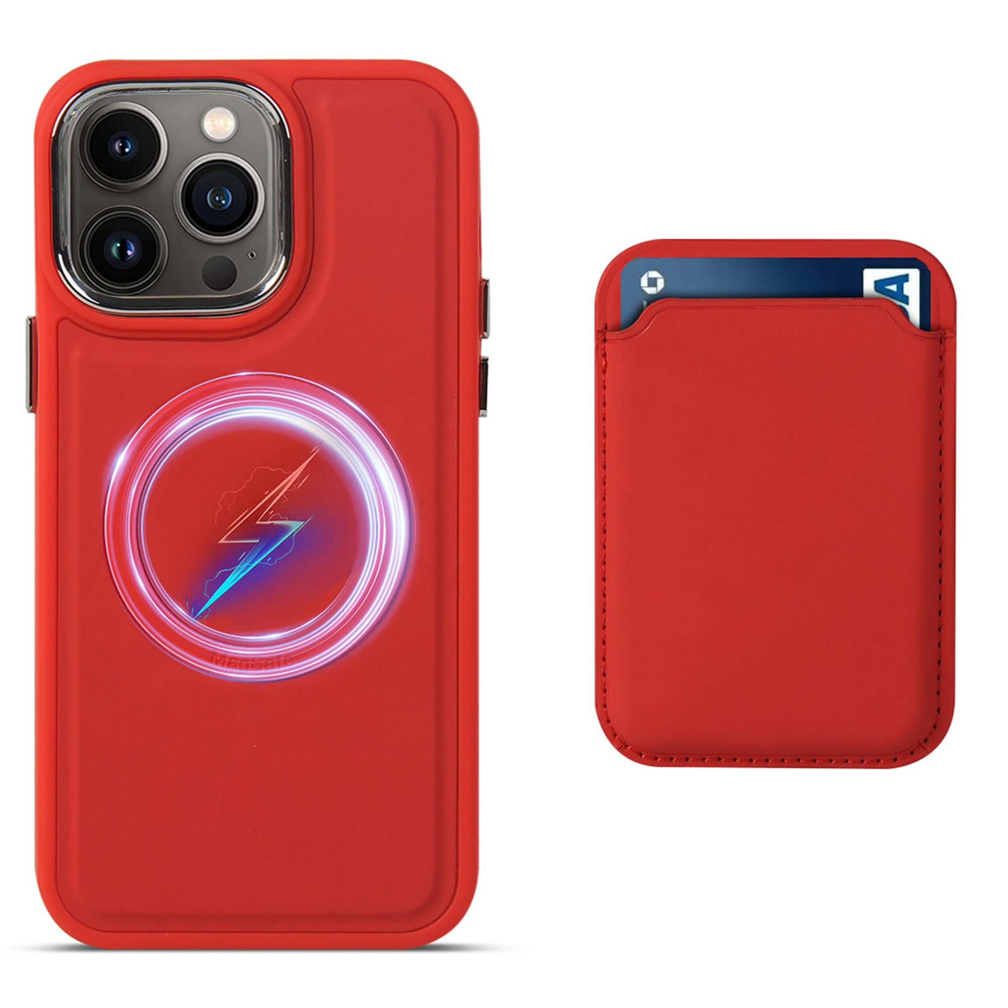 Dteck Wallet Case for iPhone 12 Pro Compatible with MagSafe, Shockproof