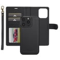 thumbnail image 1 of Dteck Wallet Case for iPhone 15 Pro Max, Luxury PU Leather Detachable Magnetic 2 in 1 Case Kickstand Credit Card Slots Wireless Charging Compatible with iPhone 15 Pro Max,Black, 1 of 8