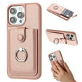 thumbnail image 1 of Dteck Wallet Case for iPhone 15 Pro,Shoockproof Magnetic Closure Card Slot Case with 360°Rotating Kickstand Lightweight Leather Back Phone Cover for iPhone 15 Pro,Rosegold, 1 of 9
