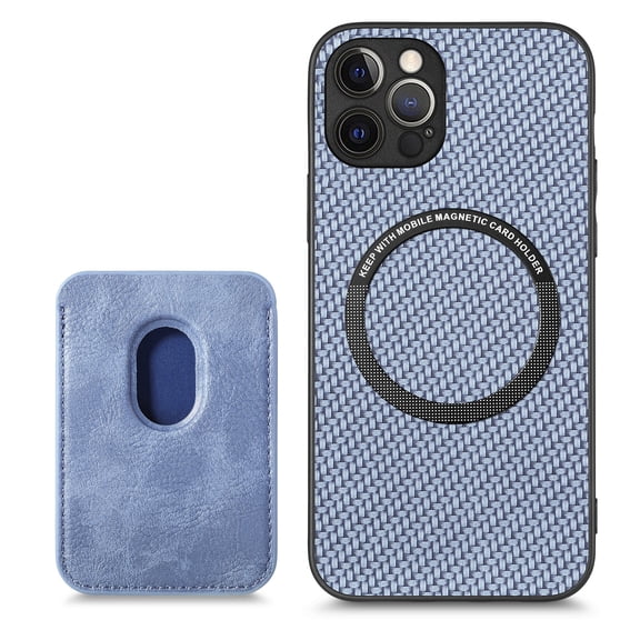 Dteck Wallet Case for iPhone 8 Plus/7 Plus, Magnetic Shockproof PU Leather Flip Case with Detachable Card Holders, Compatible with MagSafe Wireless Charging Kickstand Phone Cover RFID Block, blue