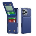 thumbnail image 1 of Dteck Wallet Case with Tempered Glass Screen Protector for iPhone 16 Pro,Magnetic Leather Card Slots Case Shockproof Flip Rubber Stand Cover,Darkblue, 1 of 7