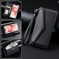 thumbnail image 1 of Dteck Wallet Crossbody Case for iPhone 11, Shockproof Wallet Bills Slot Pockets Compatible with Women Card Holder RFID Blocking Case, Black, 1 of 5