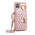 thumbnail image 1 of Dteck Wallet Crossbody for Samsung Galaxy A12 Case with Lanyard Wrist Strap Credit Card Holder, PU Leather Protective Phone Case with Ring Holder,Rosegold, 1 of 5