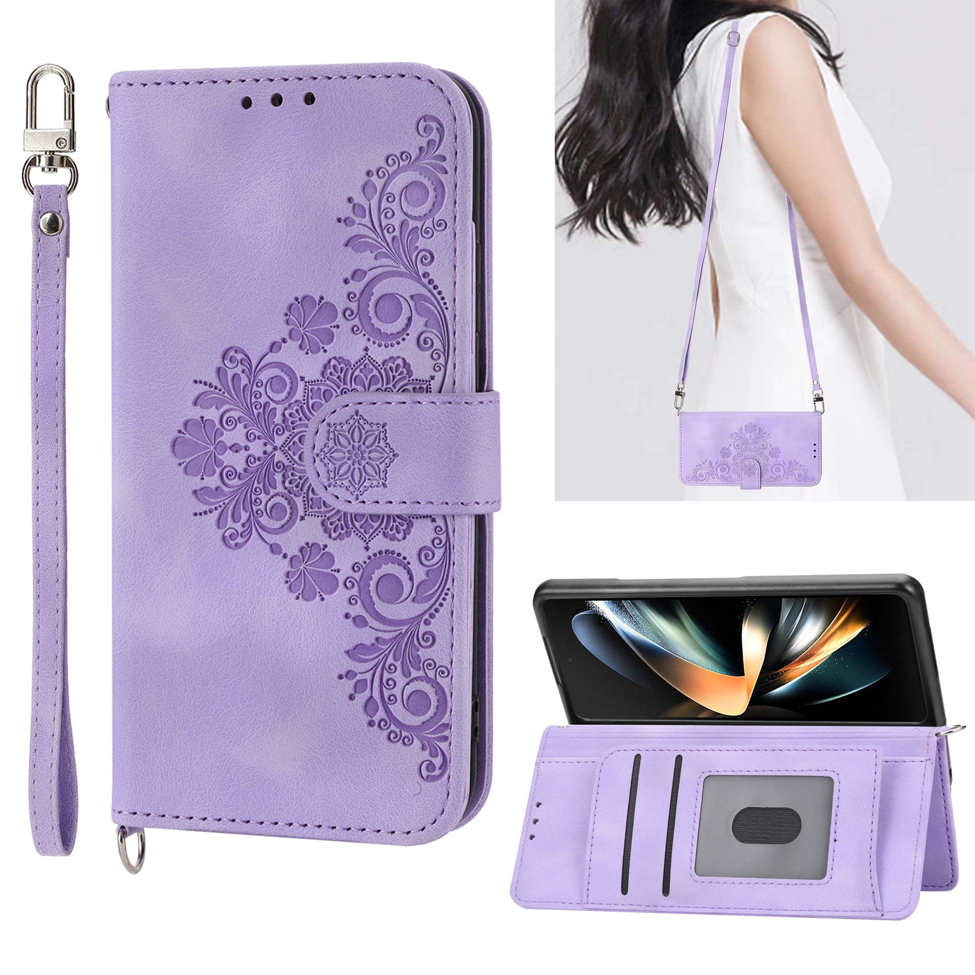 ★DESIGN SKIN★ Galaxy Z Flip 4 Crossbody Pocket Case Violet Amazon.com: GO-VOLMON Girly Case for Galaxy Z Flip 4 Cute