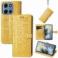 thumbnail image 1 of Dteck Wallet Phone Case for Motorola Edge (2024), Cute Cartoon Patterned PU Leather Case with Magnetic Clasp and Cash Card Slots Phone Cover, Yellow, 1 of 6