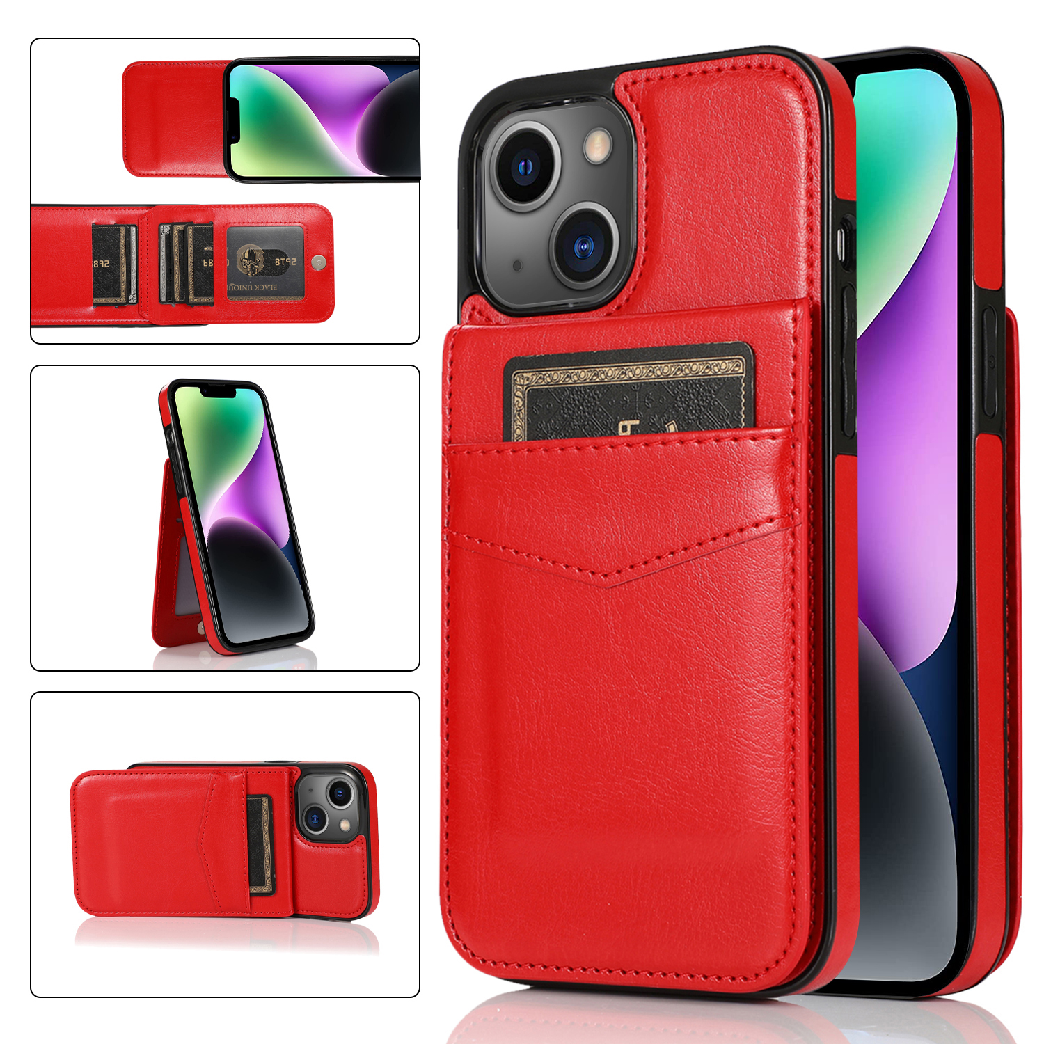 Dteck Wallet Phone Case For IPhone 15 Case With Card Holder Magnetic Dteck Wallet Phone Case For IPhone 15 Case With Card Holder Magnetic