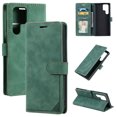 thumbnail image 1 of Dteck Wallet Pocket Flip for Samsung S23 Ultra Case, Shockproof Folio Kickstand Card Slot Magnetic PU Leather Slim Protection Cover,Green, 1 of 9