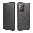 thumbnail image 1 of Dteck Wallet Slim Case for Samsung Galaxy Note 20 Ultra(6.9 inches),Carbon Fiber Texture Patterned Leather Card Holder Protective Kickstand Cover ,Black, 1 of 6