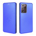 thumbnail image 1 of Dteck Wallet Slim Case for Samsung Galaxy Note 20 Ultra(6.9 inches),Carbon Fiber Texture Patterned Leather Card Holder Protective Kickstand Cover ,Blue, 1 of 6