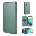 thumbnail image 1 of Dteck Wallet Slim Case for Samsung Galaxy Note 20(6.7 inches),Carbon Fiber Texture Patterned Leather Card Holder Protective Kickstand Cover ,Green, 1 of 6