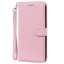 Dteck Wallet case for Samsung Galaxy A32 4G, PU Leather Wallet case with Handstrap Kickstand Card Slots Magnetic Shockproof Flip Case For Samsung Galaxy A32 4G,Pink