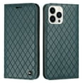 thumbnail image 1 of Dteck Wallet case for iPhone 13 Pro Max, Argyle Pattern PU Leather Wallet case with Kickstand RFID Blocking Card Slots Magnetic Closure Shockproof Case For iPhone 13 Pro Max,Green, 1 of 7