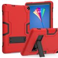 thumbnail image 1 of Dteck for Walmart Onn 10.1 Inch 3rd Gen Case 2022 with Built in Kickstand, Heavy Duty Kids-Friendly Hybrid Shockproof Rugged Protective Cover for Onn 10.1" 2022 Model 100071485,Red + Black, 1 of 8