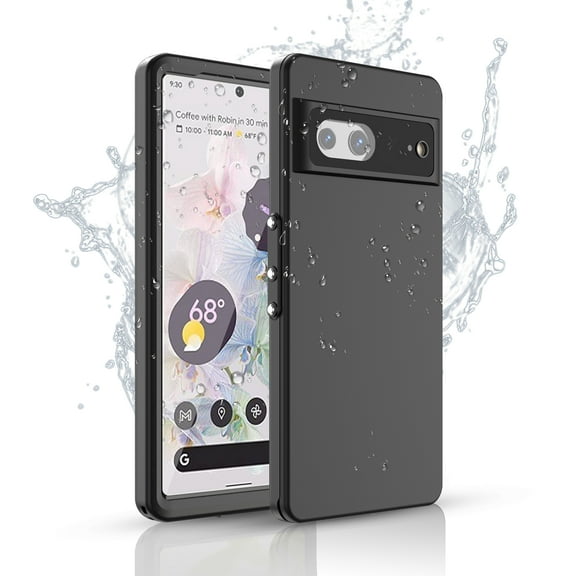 Dteck Waterproof Case for Google Pixel 7,Heavy Duty IP68 Waterproof Phone Case Shockproof Full Body Dropproof Dustproof Protective Cover for Google Pixel 7 6.3 inch,Black