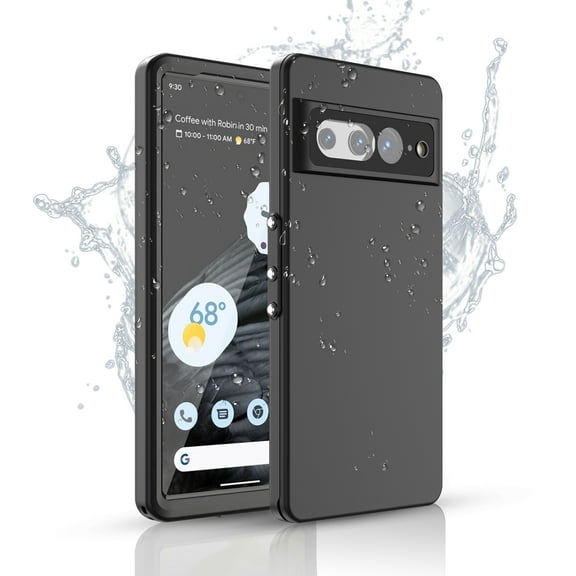 Dteck Waterproof Case for Google Pixel 7 Pro,Heavy Duty IP68 Waterproof Phone Case Shockproof Full Body Dropproof Dustproof Protective Cover for Google Pixel 7 Pro 6.7 inch,Black