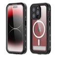 thumbnail image 1 of Dteck Waterproof Case with Universal Kickstand for iPhone 15 Pro,Shockporof IP68 Waterproof Case Magnetic Compatible with MagSafe Full Body Protection Cover,Black, 1 of 9