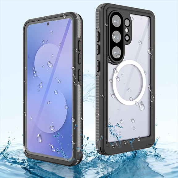 Dteck Waterproof Case for Samsung Galaxy S26 Ultra, Compatible with MagSafe, Built-in Screen/Lens Protector - Shockproof Full Body Protection,Black