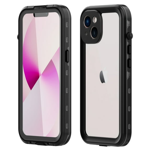 Dteck Waterproof Case for iPhone 15,IP68 Underwater Case Shockproof Dustproof Full Body Protection Cover for iPhone 15,Black