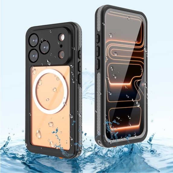 Dteck Waterproof Case for iPhone 17 Pro, Compatible with MagSafe, Built ...