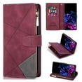 thumbnail image 1 of Dteck Zipper Wallet Case for Samsung Galaxy S24 Plus,Magnetic Closure Leather Case with RFID Blocking Premium Zipper Card Slots Protective Flip PU Kickstand Cover with Wrist Strap,Winered, 1 of 7