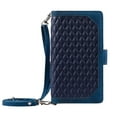 thumbnail image 1 of Dteck Zipper Wallet case for iPhone 13 Pro Max, Argyle Pattern PU Leather Wallet case with Handstrap Crossbody Shoulder Strap Kickstand Card Slots Magnetic Shockproof Case For iPhone 13 Pro Max,Blue, 1 of 8