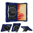 thumbnail image 1 of Dteck case for Samsung Galaxy Tab A7 10.4 inch T500 T505 T507 T509,Heavy Duty Rugged Rubber Case Rotatable Kickstand Hand Strap Shockproof 3-Layer Protection Armor Cover,Darkblue, 1 of 9