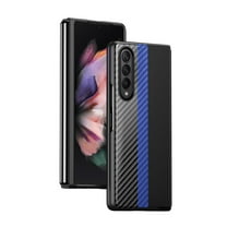 Dteck case for Samsung Galaxy Z Fold4,Shockproof Carbon Fiber Pattern Hard PC Case Slim Lightweight Cover for Galaxy Z Fold4 5G,Royalblue