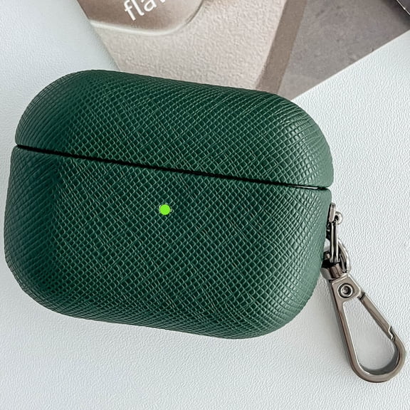 Dteck for AirPods Pro (2019 ) Case, Shockproof Hard Protective Cover with Keychian,Dark Green