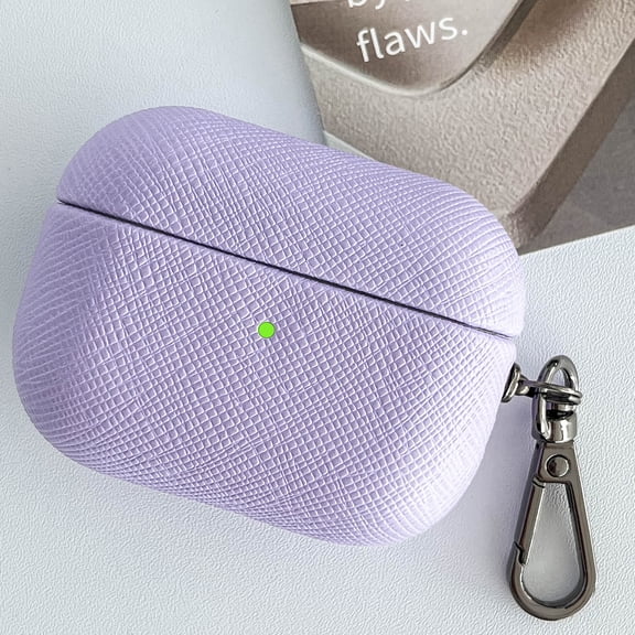 Dteck for AirPods Pro (2019 ) Case, Shockproof Hard Protective Cover with Keychian,Purple