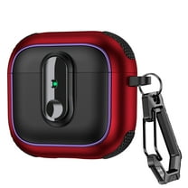Dteck for AirPods Pro 2nd Generation Case, Compatible with MagSafe, Secure Lock for AirPods Pro 2 Charging Case,Red