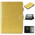 thumbnail image 1 of Dteck for All-New Amazon Fire Max 11 Tablet Case (13th Gen,2023 Release),Glitter Glossy PU Leather Folio Case with Card Holder Multi-Angle Stand,Gold, 1 of 6