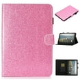 thumbnail image 1 of Dteck for All-New Amazon Fire Max 11 Tablet Case (13th Gen,2023 Release),Glitter Glossy PU Leather Folio Case with Card Holder Multi-Angle Stand,Pink, 1 of 6