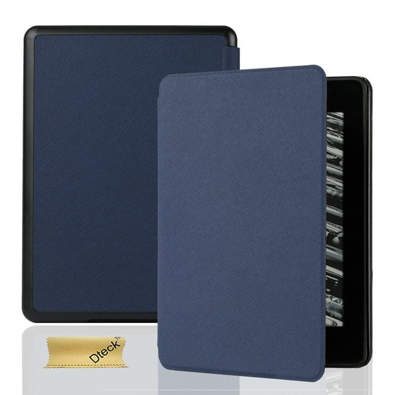 Dteck for All-New Amazon Kindle 6-Inch Case,Lightweight Foldable Protective Book Cover for Kindle 2024/2022,Deep Blue