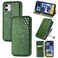 thumbnail image 1 of Dteck for Apple iPhone 12 Mini Premium Leather Case, Shockproof Wallet Cover Magnetic Flip Case Cash & Card Slot PU Leather Phone Cover (Green), 1 of 7