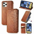 thumbnail image 1 of Dteck for Apple iPhone 12 Pro Max Premium Leather Case, Shockproof Wallet Cover Magnetic Flip Case Cash & Card Slot PU Leather Phone Cover (Brown), 1 of 7