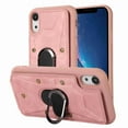 thumbnail image 1 of Dteck for Apple iPhone XS Max Wallet Case, Shockproof Heavy Duty Flip PU Leather Ring Kickstand Card Holder Anti-Scratch Soft Protective Cover, pink, 1 of 8