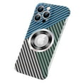 thumbnail image 1 of Dteck for Carbon Fiber Pattern Magnetic for iPhone 12 Pro Case Compatible with MagSafe, Frameless Slim Fit Cover for iPhone 12 Pro,Blue Green Silver, 1 of 6