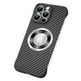thumbnail image 1 of Dteck for Carbon Fiber Pattern Magnetic for iPhone 14 Case Compatible with MagSafe, Frameless Slim Fit Cover for iPhone 14,Black, 1 of 6