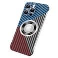 thumbnail image 1 of Dteck for Carbon Fiber Pattern Magnetic for iPhone 14 Plus Case Compatible with MagSafe, Frameless Slim Fit Cover for iPhone 14 Plus,Blue Black Red, 1 of 6