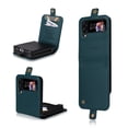 thumbnail image 1 of Dteck for Galaxy Z Flip 3 5G Case, Luxury PU Leather Wallet Protective Phone Case with Card Slots Pocket Cover Case, Blue, 1 of 6