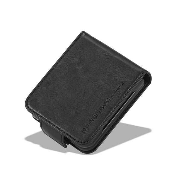Dteck for Galaxy Z Flip5 5G Case with Credit Card Holder, PU Leather Phone Case Shockproof Cover Women Men for Samsung Z Flip 5 Case Wallet,
Black