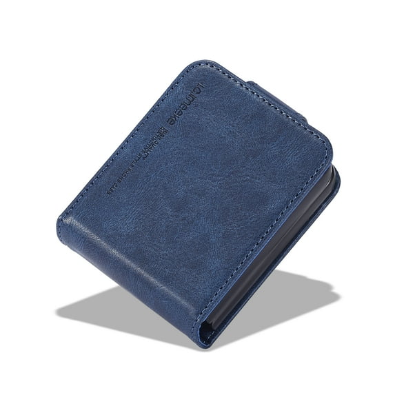 Dteck for Galaxy Z Flip5 5G Case with Credit Card Holder, PU Leather Phone Case Shockproof Cover Women Men for Samsung Z Flip 5 Case Wallet,
Blue