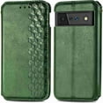 thumbnail image 1 of Dteck for Google Pixel 6 Case, Premium PU Leather Flip Folio Wallet Shockproof Case with Card Slot Magnetic Closure Cover, green, 1 of 7
