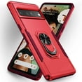 thumbnail image 1 of Dteck for Google Pixel 7 Pro Case with Stand Ring Kickstand Military Grade Fit for Magnetic Car Mount Anti-Scratch Shockproof Case, Red, 1 of 6