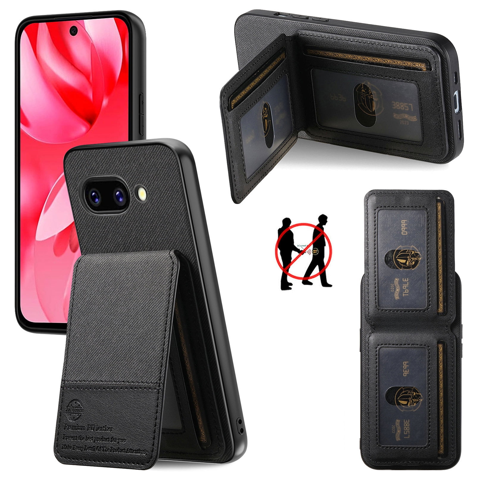 Dteck for Google Pixel 9A Case Wallet with Card Holder, RFID