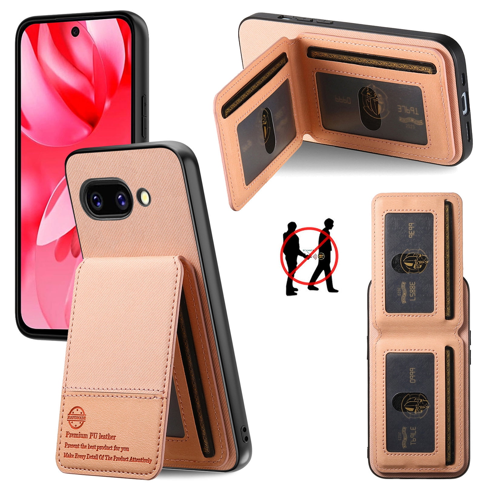 Dteck for Google Pixel 9A Case Wallet with Card Holder, RFID