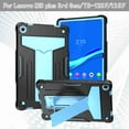 thumbnail image 1 of Dteck for Lenovo Tab M10 Plus 3rd Gen 10.6" TB-125F/128F (2022) Shockproof Heavy Duty Rugged Stand Back Cover,Black+Blue, 1 of 5