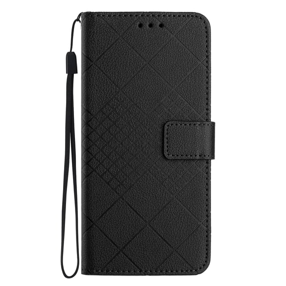 Dteck for Motorola Moto G Power 5G (2025) Case, Shockproof Magnetic Wallet Kickstand Flip Card Slots PU Leather Phone Cover with Hand Strap, Black