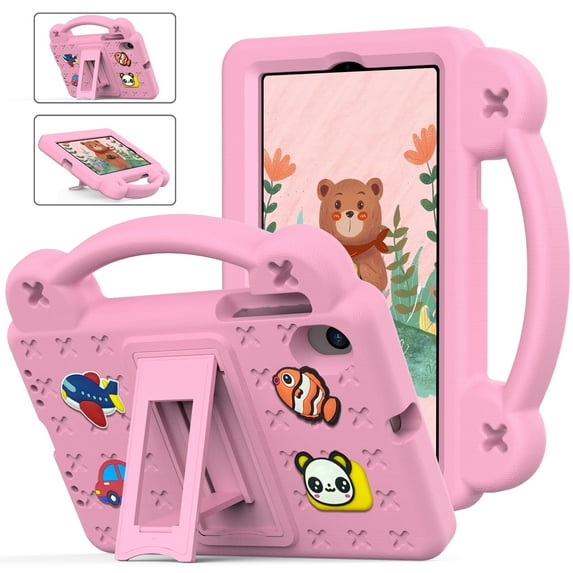Dteck for Onn 7 inch Tablet Case (2024 Model) 100135924, with Handle Stand, Kids EVA Shockproof Cover for Walmart Onn Tablet Case 7" Gen 4,Pink