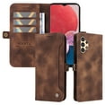 thumbnail image 1 of Dteck for Samsung Galaxy A13 5G Wallet Case with RFID Blocking Credit Card Holder, Flip Folio Book PU Leather Phone Shockproof Cover Women Men, Brown, 1 of 7